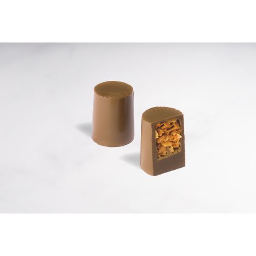 Bousheyeh Feuilletine Crisps in Milk Chocolate (crusty Crepe)