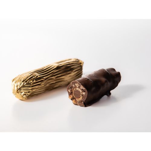Bousheyeh Hazelnut Cigar Wafer with Gianduja Cream & Hazelnut Covered in Milk Chocolate