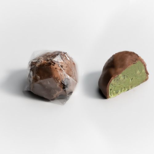Bousheyeh Pistachio Cream in Milk Chocolate (rocher)