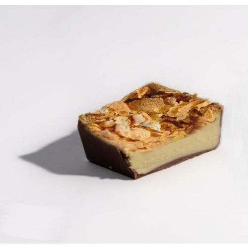 Bousheyeh Pistachio Cream with Feuilletine Crisps in Milk Chocolate