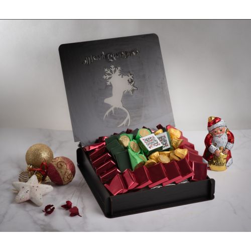 بوكس خشبي بتصميم كريسماس أنيق.