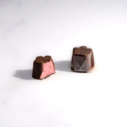 Rose water cream in milk chocolate